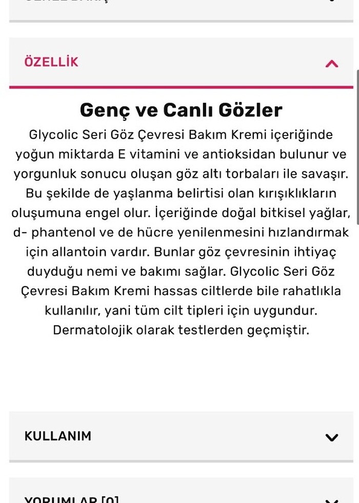Biobellinda göz cevresi bakim kremi - Görsel 2