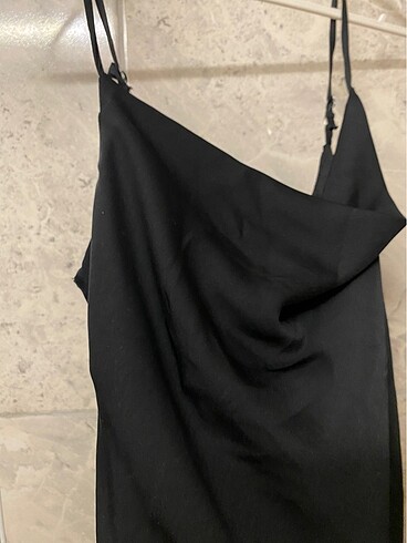 Zara saten elbise