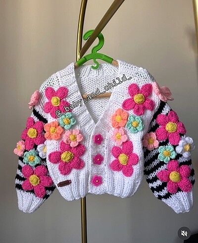18-24 ay crop hırka
