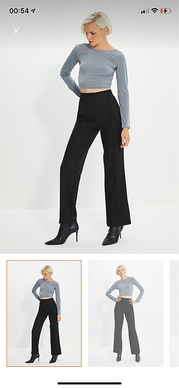 Trendyolmilla siyah kumaş pantalon