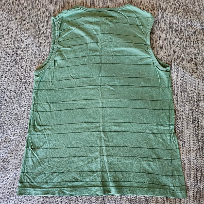 Erkek Kolsuz Yeşil Tişört - Görsel 4