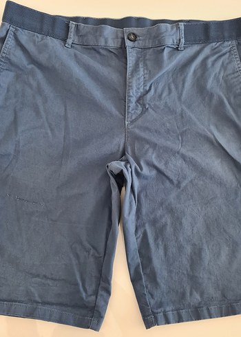 Erkek Mavi Denim Midi Şort