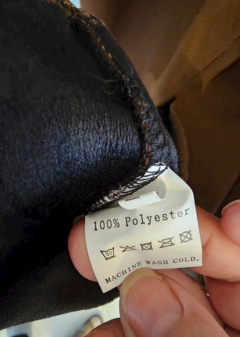 Kemerli Uzun Boy Süet Kadın Elbise - Görsel 6