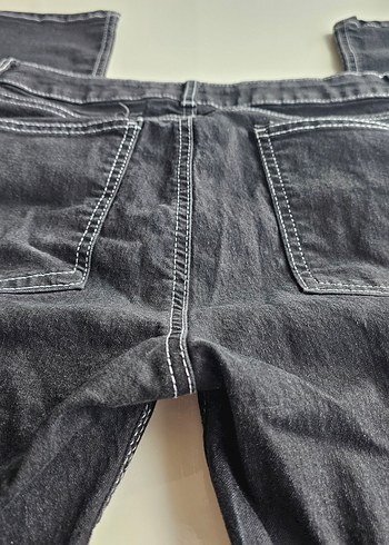 Gri Düğmeli Erkek Jean - Görsel 4