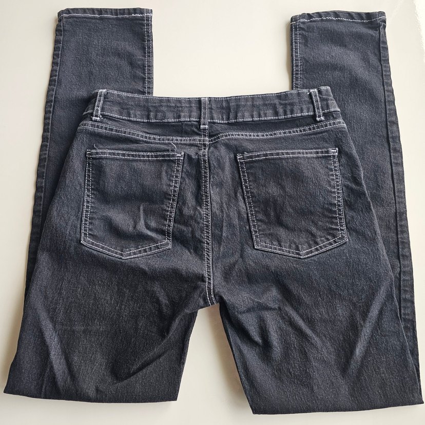 Gri Düğmeli Erkek Jean - Görsel 3