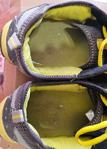 Quechua Gri Outdoor Ayakkabılar Sarı Bağcıklı - Görsel 4