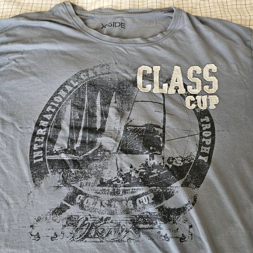 Gri Baskılı Kısa Kollu Tişört - Görsel 2