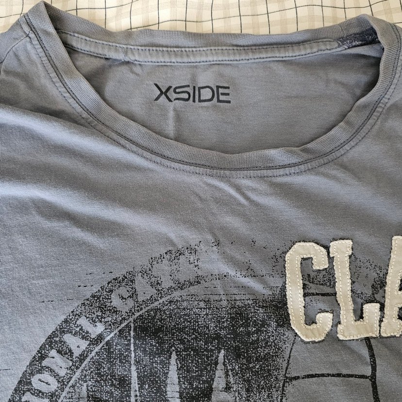 Gri Baskılı Kısa Kollu Tişört - Görsel 3