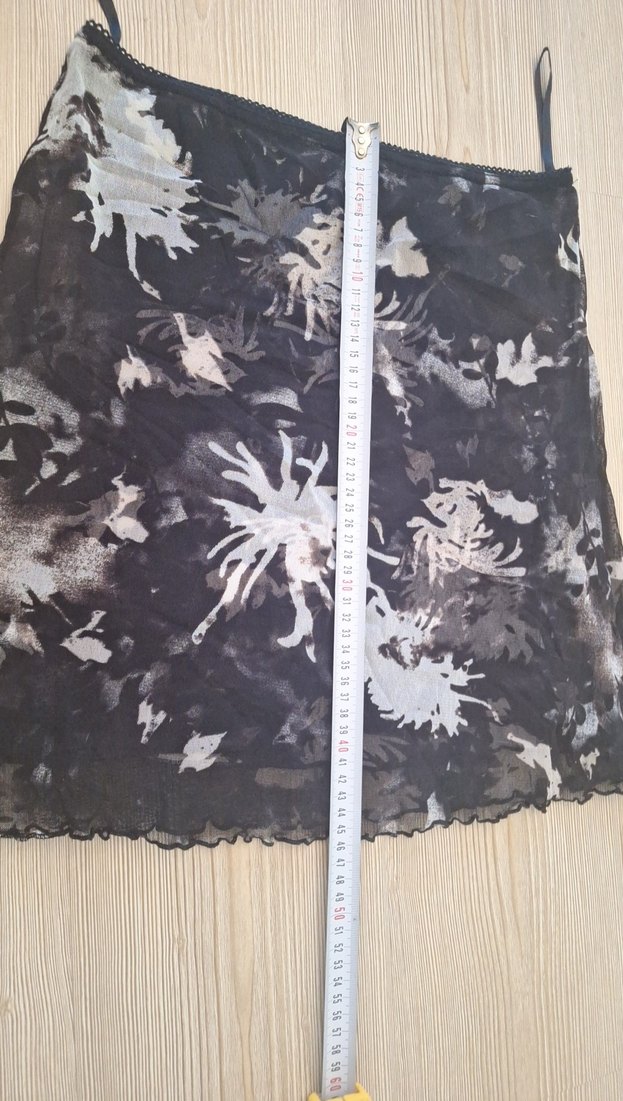 Dantel Detaylı Siyah Mini etek - Görsel 3