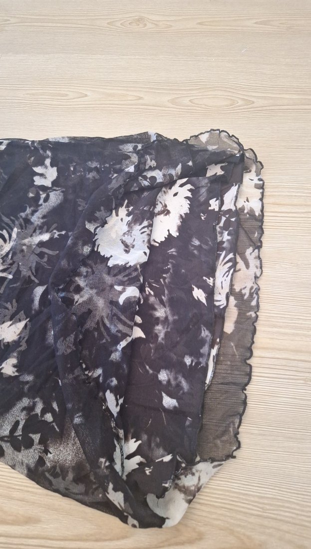 Dantel Detaylı Siyah Mini etek - Görsel 4