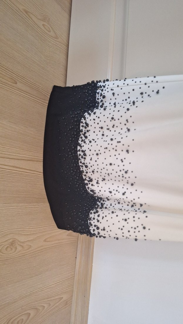 Beyaz incili dantel detaylı - Görsel 3