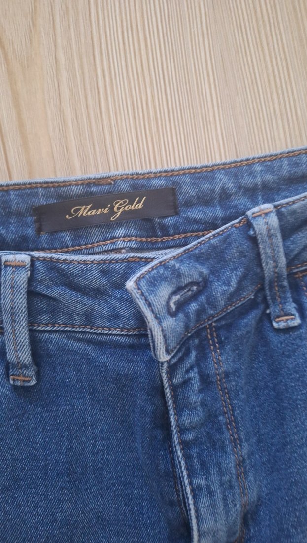 Mavi kadın Denim Pantolon - Görsel 2