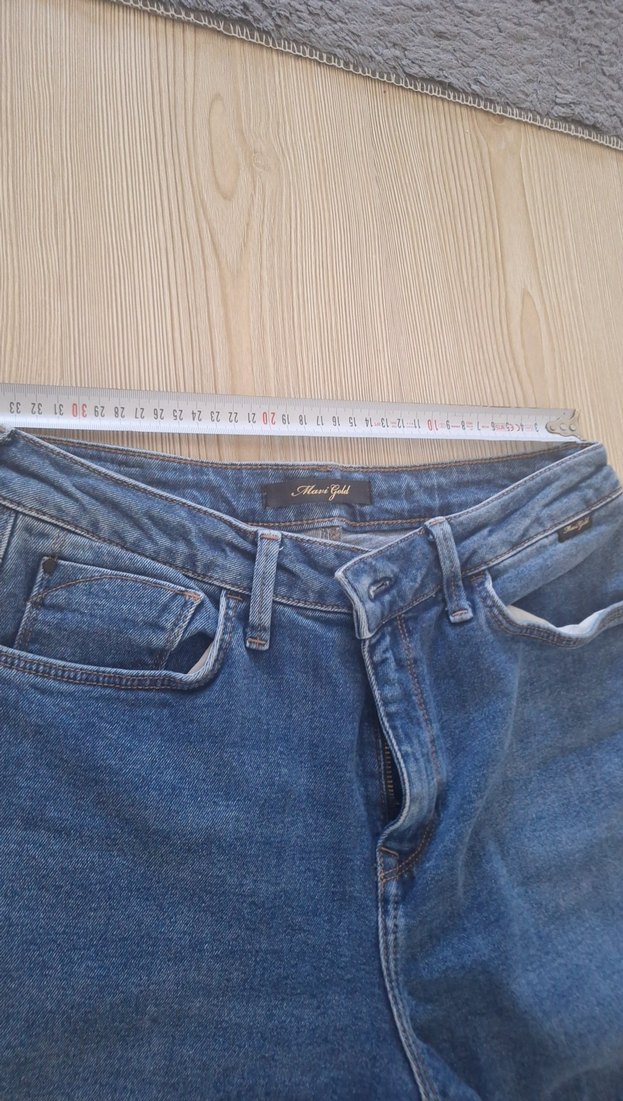 Mavi kadın Denim Pantolon - Görsel 3