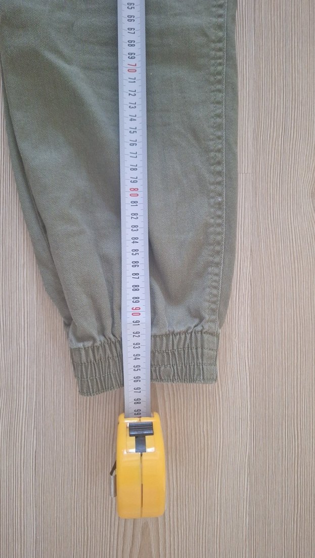 HM marka haki kargo pantolon - Görsel 4