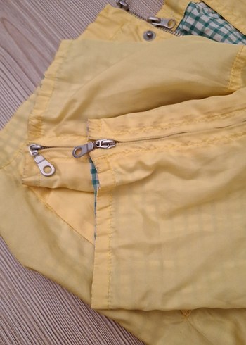 KotonSarı Mini Düğmeli yağmurluk rüzgarlık - Görsel 7