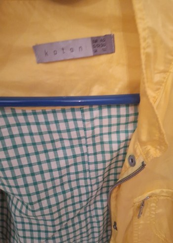 KotonSarı Mini Düğmeli yağmurluk rüzgarlık - Görsel 2