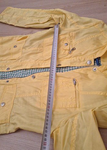 KotonSarı Mini Düğmeli yağmurluk rüzgarlık - Görsel 8