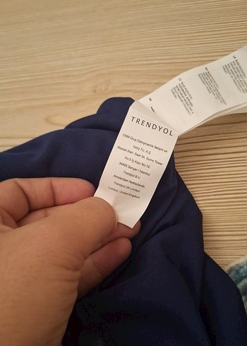 Trendyol marka VYaka Mavi Baskılı Bohem şifon Elbise - Görsel 8