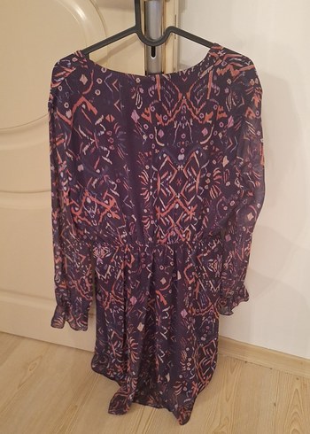 Trendyol Bağlamalı V Yaka Uzun Kollu Elbise - Görsel 3