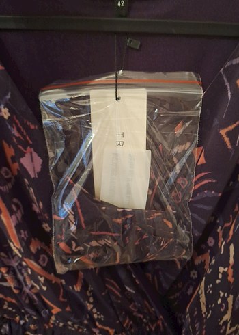 Trendyol Bağlamalı V Yaka Uzun Kollu Elbise - Görsel 4