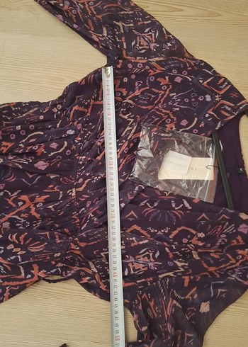 Trendyol Bağlamalı V Yaka Uzun Kollu Elbise - Görsel 5