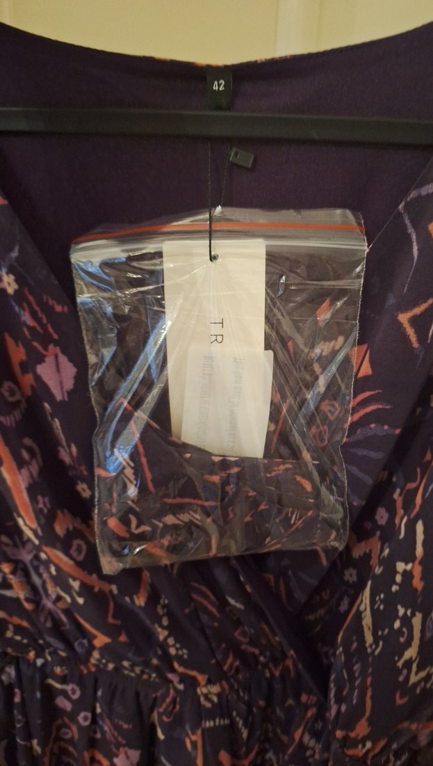 Trendyol Bağlamalı V Yaka Uzun Kollu Elbise - Görsel 4