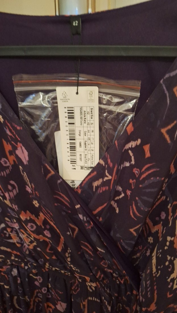 Trendyol Bağlamalı V Yaka Uzun Kollu Elbise - Görsel 2