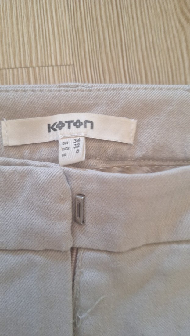 Koton keten pantolon - Görsel 4