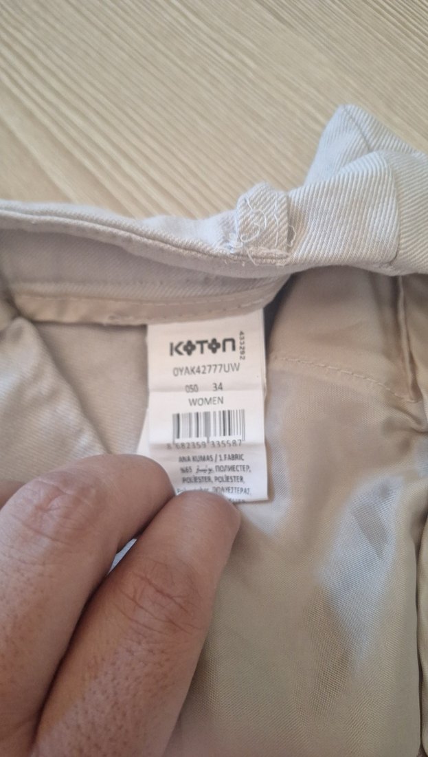 Koton keten pantolon - Görsel 5