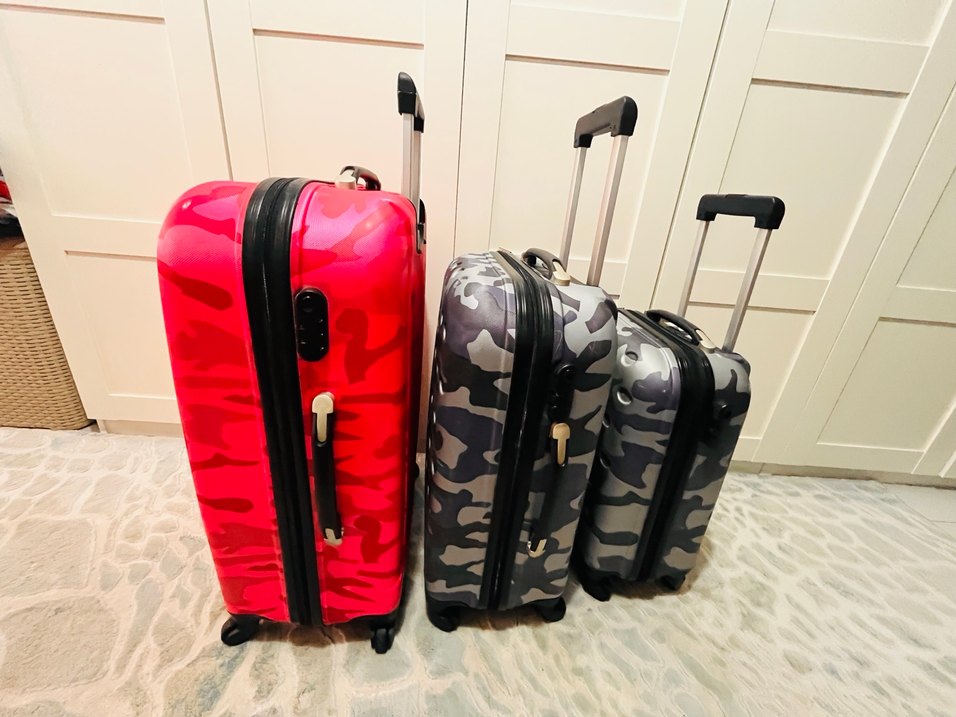 3lü takım valiz polietilen fiber karbon - Görsel 5