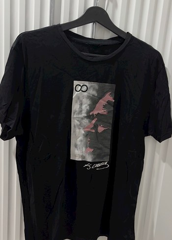 Siyah Atatürk Baskılı Erkek Tişört - Görsel 2