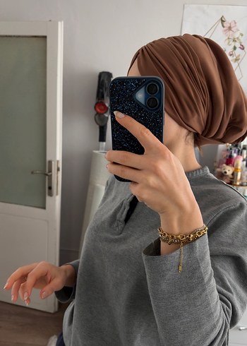 Dolgulu tesettür bone - Görsel 3