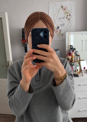 Dolgulu tesettür bone - Görsel 2