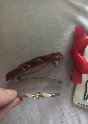 Boncuklu Pembe Çiçekli Saç Tokası - Görsel 3