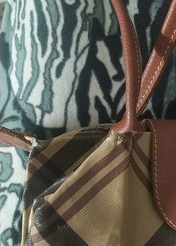 Kahverengi Deri Baskılı Kadın Çanta - Görsel 2