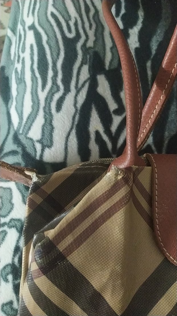 Kahverengi Deri Baskılı Kadın Çanta - Görsel 2