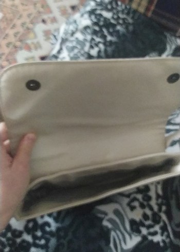 Bej Kadın Bohem Deri Omuz Çantası - Görsel 4