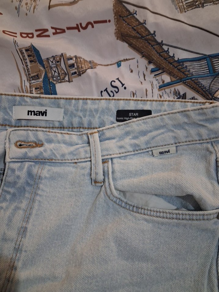 Mavi Gri kadın Kot Pantolon - Görsel 3