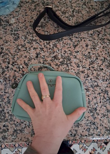 Kahverengi Deri Kadın Çapraz Çanta - Görsel 6