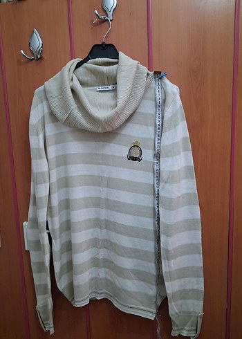 Renkli Kadın Örgü Triko Kazak - Görsel 7