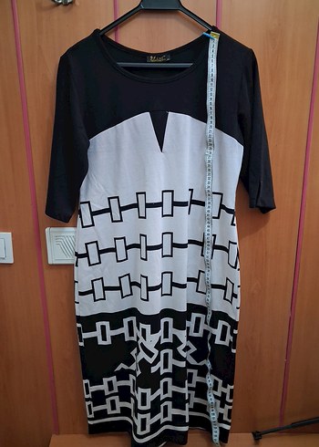 Siyah V Yaka Uzun Kollu Hamile Tunik - Görsel 3