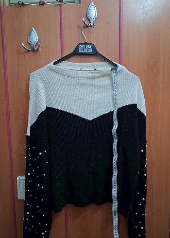 Siyah V Yaka Uzun Kollu Hamile Tunik - Görsel 8