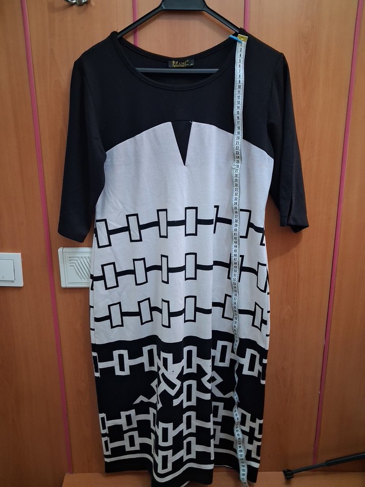 Siyah V Yaka Uzun Kollu Hamile Tunik - Görsel 3