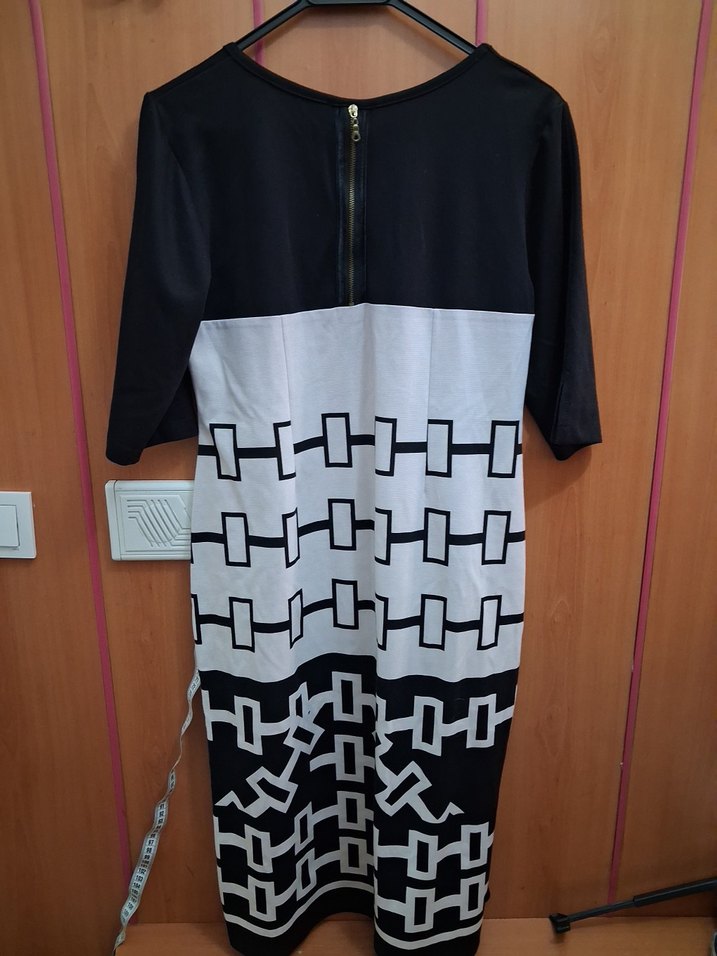 Siyah V Yaka Uzun Kollu Hamile Tunik - Görsel 2