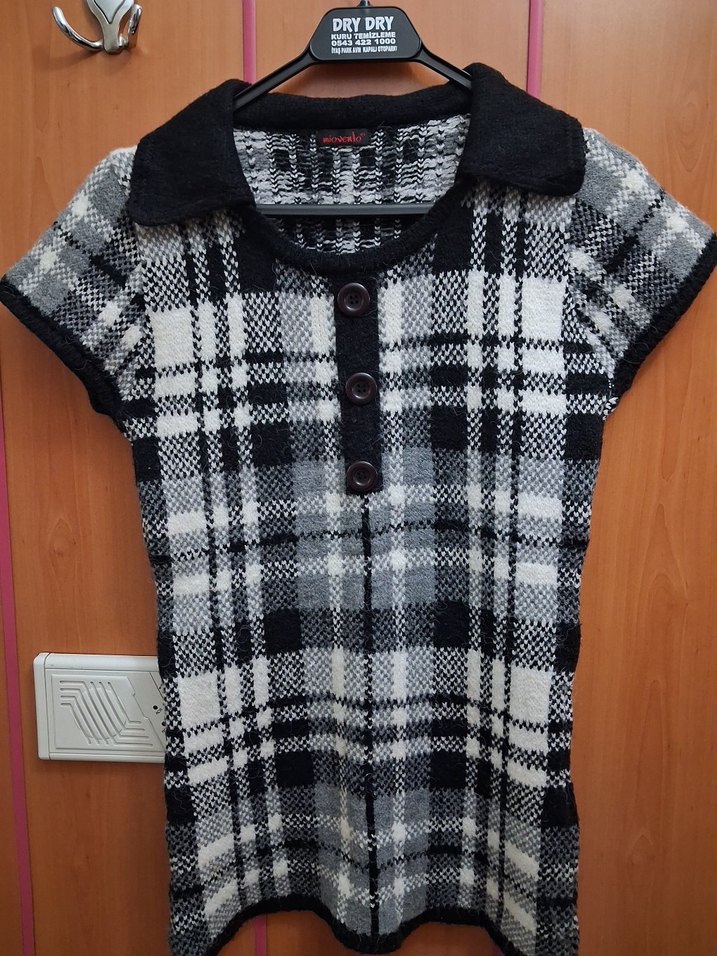 Düğmeli Mavi Kadın Denim Ceket - Görsel 3