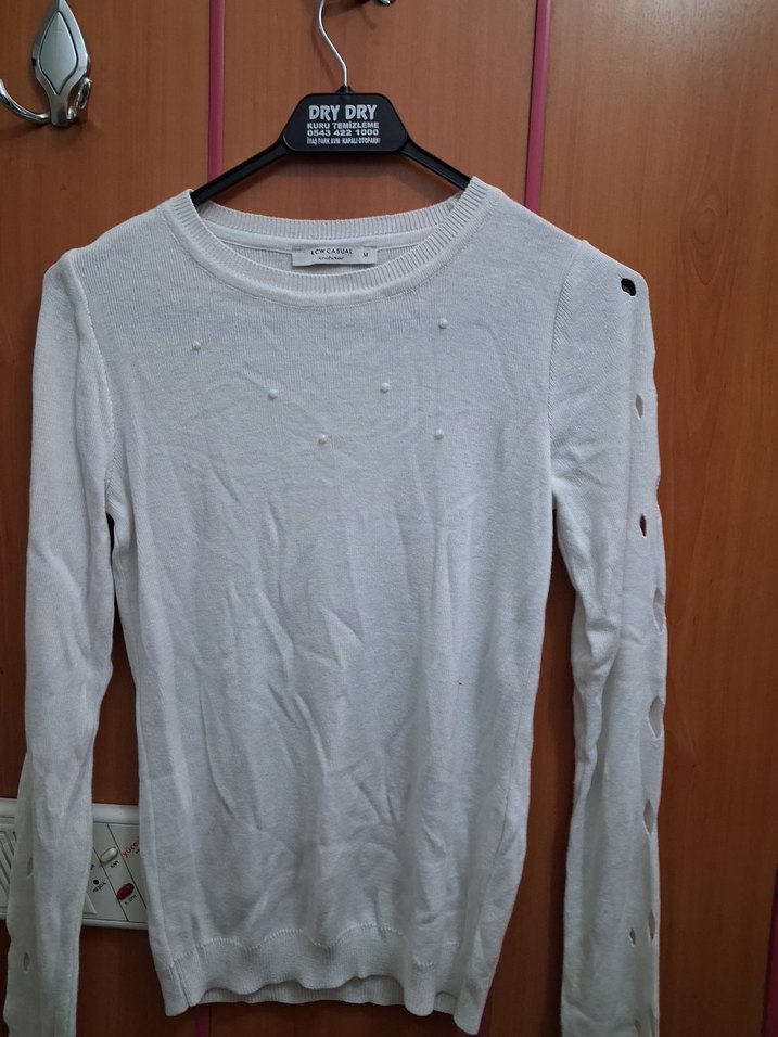 Düğmeli Mavi Kadın Denim Ceket - Görsel 5