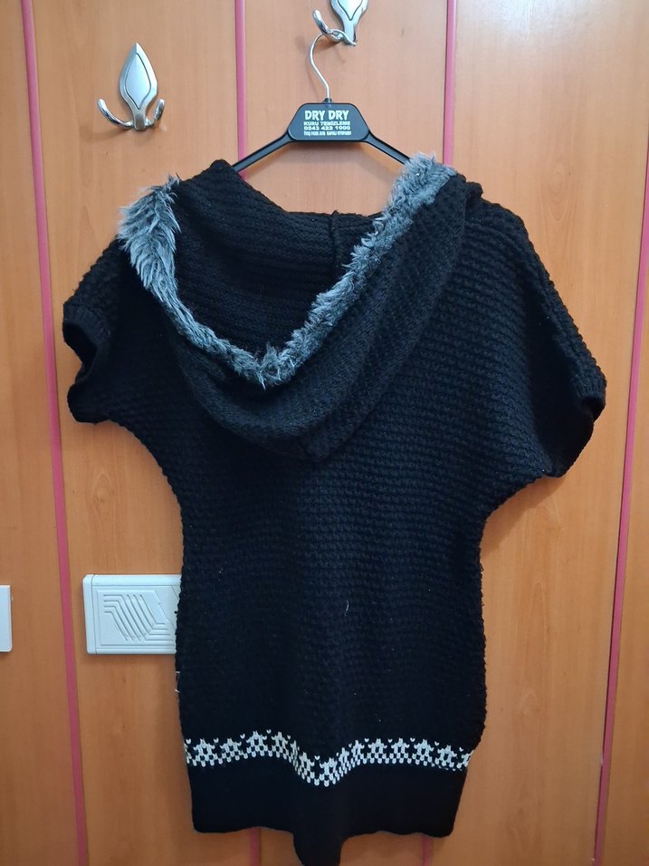 Düğmeli Mavi Kadın Denim Ceket - Görsel 4