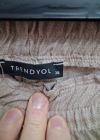 Düğmeli Çizgili Kısa Kollu Kadın Bluz - Görsel 13