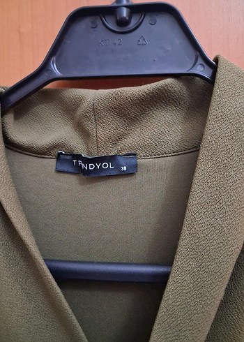 Düğmeli Çizgili Kısa Kollu Kadın Bluz - Görsel 11