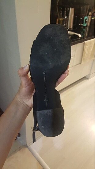 38 Beden siyah Renk Hafif topuklu yazlık klasik ayakkabı